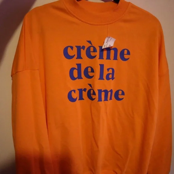 Orange Creme De La Creme Sweatshirt - Picture 1 of 3